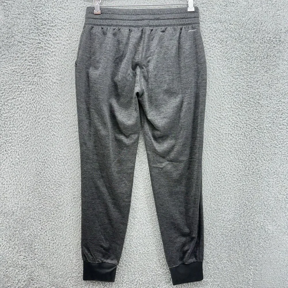 Adidas Pants Mens M Gray Heather Sweatpant Joggers Drawstring‎ Climawarm READ